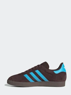 Outlet adidas originals Gazelle Trainers Brown/Blue