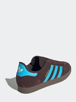 Outlet adidas originals Gazelle Trainers Brown/Blue