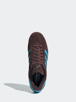 Outlet adidas originals Gazelle Trainers Brown/Blue