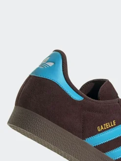 Outlet adidas originals Gazelle Trainers Brown/Blue