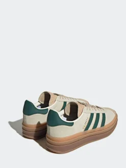 adidas originals Brown/Green Gazelle Bold W Trainers^Women Sneakers