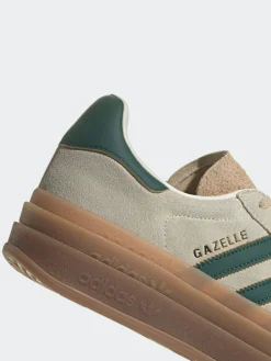 adidas originals Brown/Green Gazelle Bold W Trainers^Women Sneakers