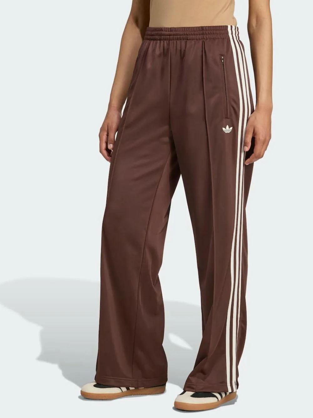 adidas originals Brown/White Firebird Loose Track Pant Trousers^Women Sportswear|Pants