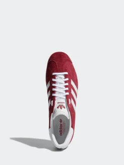 adidas originals Burgundy Red Gazelle Trainers^ Sneakers