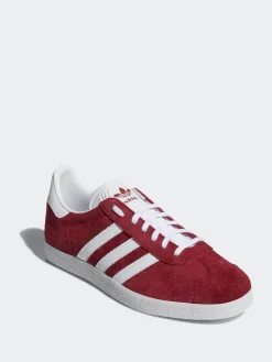 adidas originals Burgundy Red Gazelle Trainers^ Sneakers