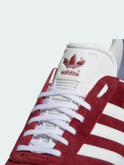adidas originals Burgundy Red Gazelle Trainers^ Sneakers