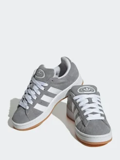 adidas originals Grey/White Campus 00s Lace Junior Trainers^BOY Sneakers|Sneakers