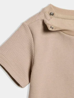 Hot adidas originals Waffle T-Shirt and Shorts Set Neutral