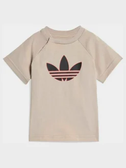 Sale adidas originals Trefoil Top and Shorts Infant Set Neutral