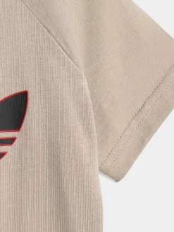 Sale adidas originals Trefoil Top and Shorts Infant Set Neutral