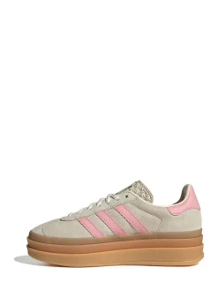 adidas originals Gazelle Bold Lace Junior Trainers Neutral/Pink