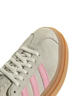 adidas originals Gazelle Bold Lace Junior Trainers Neutral/Pink