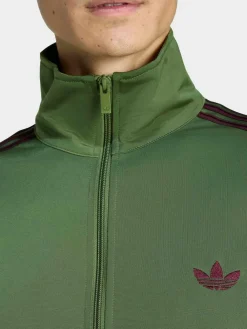 adidas originals Olive Green Firebird Track Top^ Loungewear