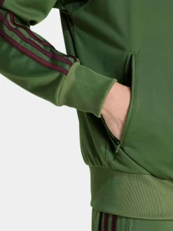 adidas originals Olive Green Firebird Track Top^ Loungewear