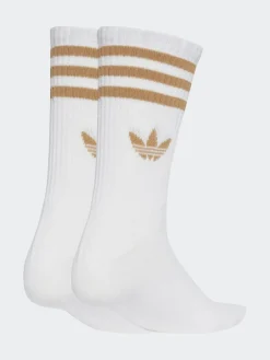 adidas originals White Crew 3-Stripes Crew Socks 3 Pairs