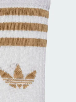 adidas originals White Crew 3-Stripes Crew Socks 3 Pairs