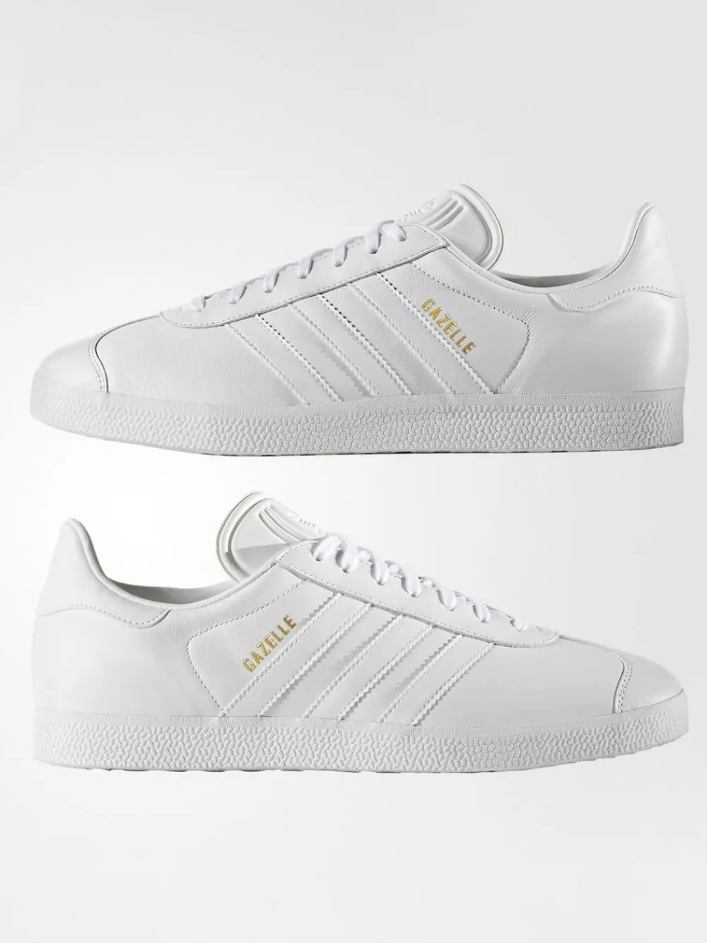 adidas originals White Gazelle Trainers^ Sneakers