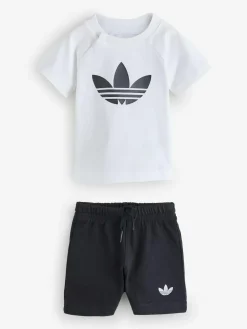 adidas originals Trefoil Top and Shorts Infant Set^ Shorts