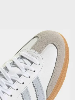 Hot adidas originals Samba OG Junior Trainers White/Grey/Pale Blue