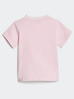 adidas Pink Essentials T-Shirt and Shorts Set Infant Kids^ Shorts|Shorts & Skirts