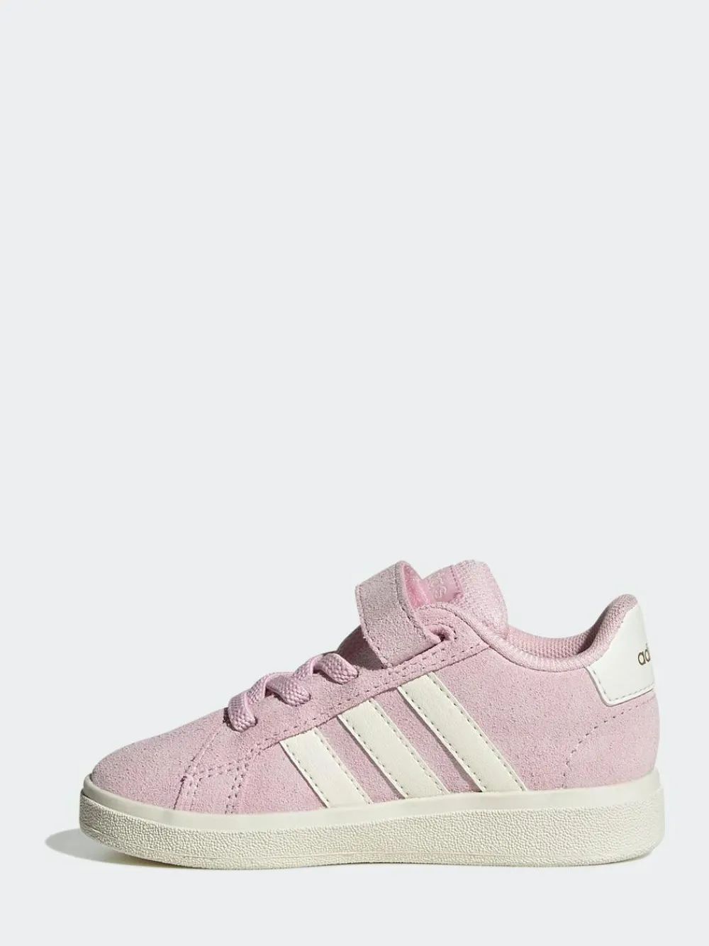 adidas Pink/White Grand Court 2.0 Elastic Lace Infant Trainers^BOY Sneakers