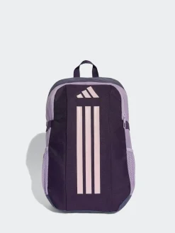 adidas Purple Kids 3 Stripe Backpack