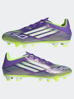 adidas Purple/White Adult F50 Club Firm/Multi Ground Boots^ Soccer Cleats