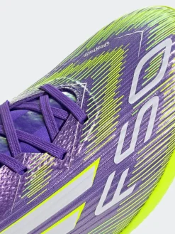adidas Purple/White Adult F50 League Turf Boots^ Soccer Cleats