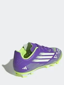 adidas Purple/White Kids F50 Club Firm/Multi Ground Boots