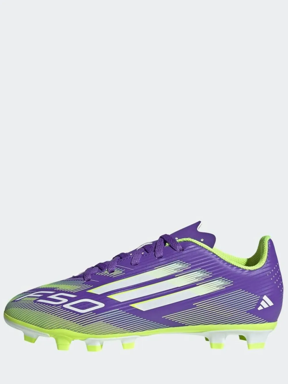 adidas Purple/White Kids F50 Club Firm/Multi Ground Boots