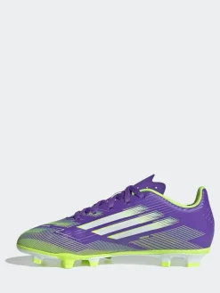 adidas Purple/White Kids F50 Club Firm/Multi Ground Boots