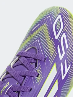 adidas Purple/White Kids F50 Club Firm/Multi Ground Boots