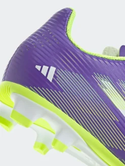 adidas Purple/White Kids F50 Club Firm/Multi Ground Boots