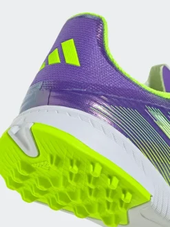 adidas Purple/White Kids F50 League Turf Boots^ Soccer Cleats