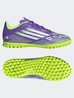 New adidas Purple/White Kids F50 Club Turf Boots