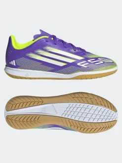 adidas Purple/White Kids F50 Club Indoor Boots^ Soccer Cleats