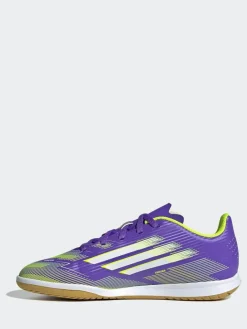 adidas Purple/White Kids F50 Club Indoor Boots^ Soccer Cleats