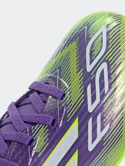 adidas Purple/White Kids F50 League Firm/Multi Ground Boots^ Soccer Cleats