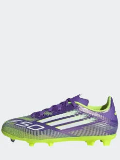 adidas Purple/White Kids F50 League Firm/Multi Ground Boots^ Soccer Cleats