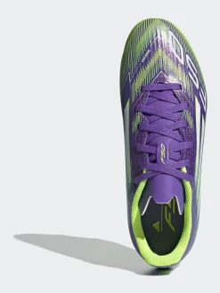adidas Purple/White Kids F50 League Firm/Multi Ground Boots^ Soccer Cleats