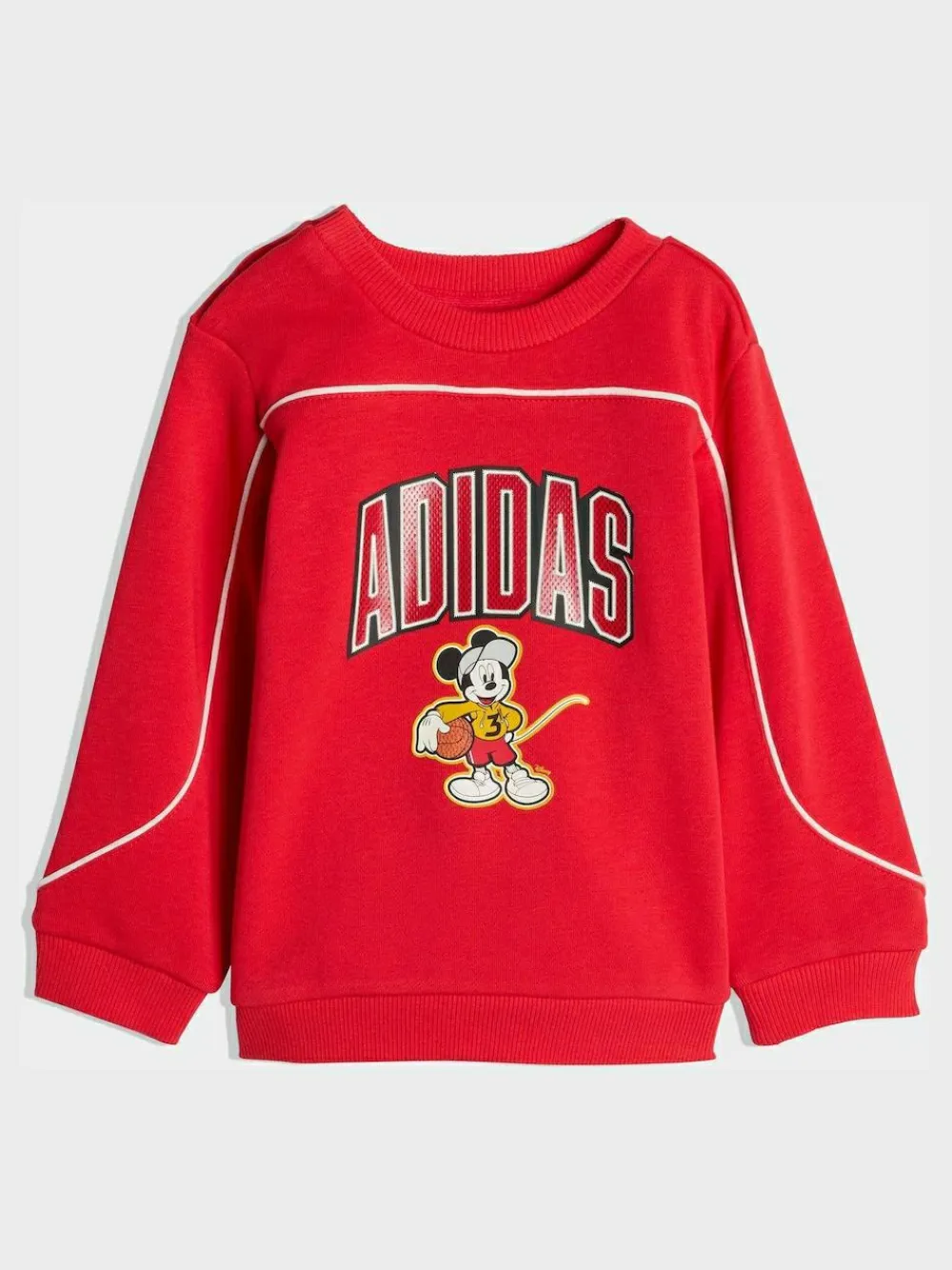 Best adidas Red Disney Mickey Mouse Sweatshirt and Jogger Infant Set