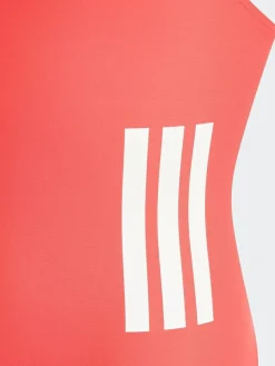 Hot adidas 3-Stripes C-Back Kids Swimsuit Red