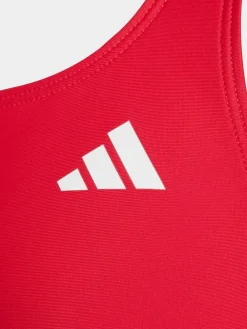 Best adidas V-back Kids Swimsuit Red
