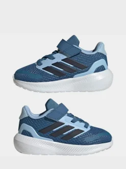 adidas Sky Blue Runfalcon 5 Hook and Loop Easy On Infant Trainers^BOY Sneakers|Sneakers