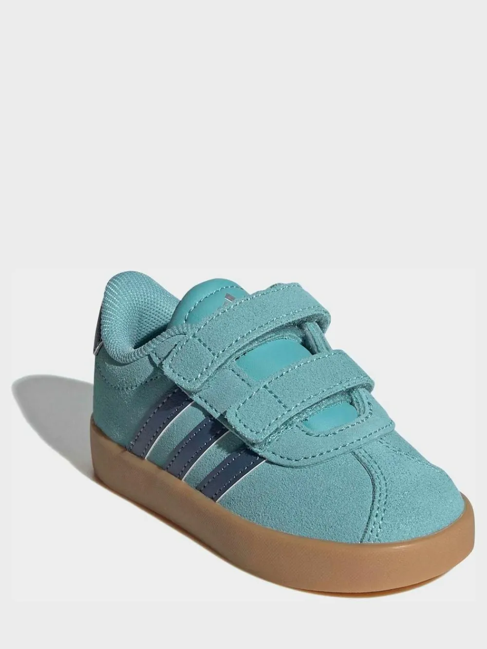 adidas Teal VL Court 3.0 Hook and Loop Infant Trainers^BOY Sneakers|Sneakers