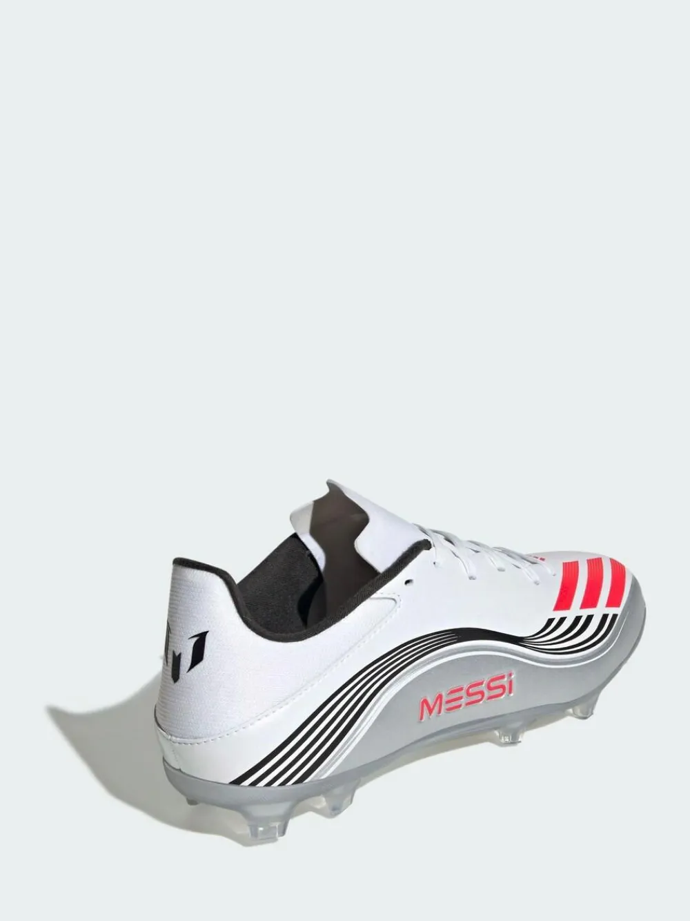 adidas White F50 Messi League Firm/Multi-Ground Boots^ Soccer Cleats