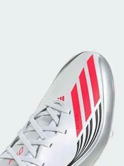 adidas White F50 Messi League Firm/Multi-Ground Boots^ Soccer Cleats