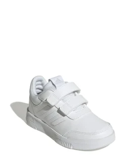 adidas White Hook and Loop Tensaur Kids Trainers^BOY Sneakers|Sneakers