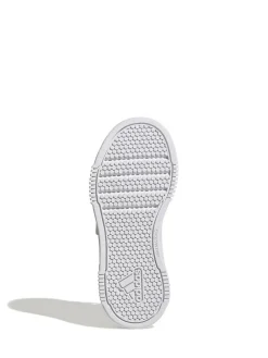 adidas White Hook and Loop Tensaur Kids Trainers^BOY Sneakers|Sneakers