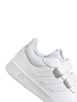 adidas White Hook and Loop Tensaur Kids Trainers^BOY Sneakers|Sneakers